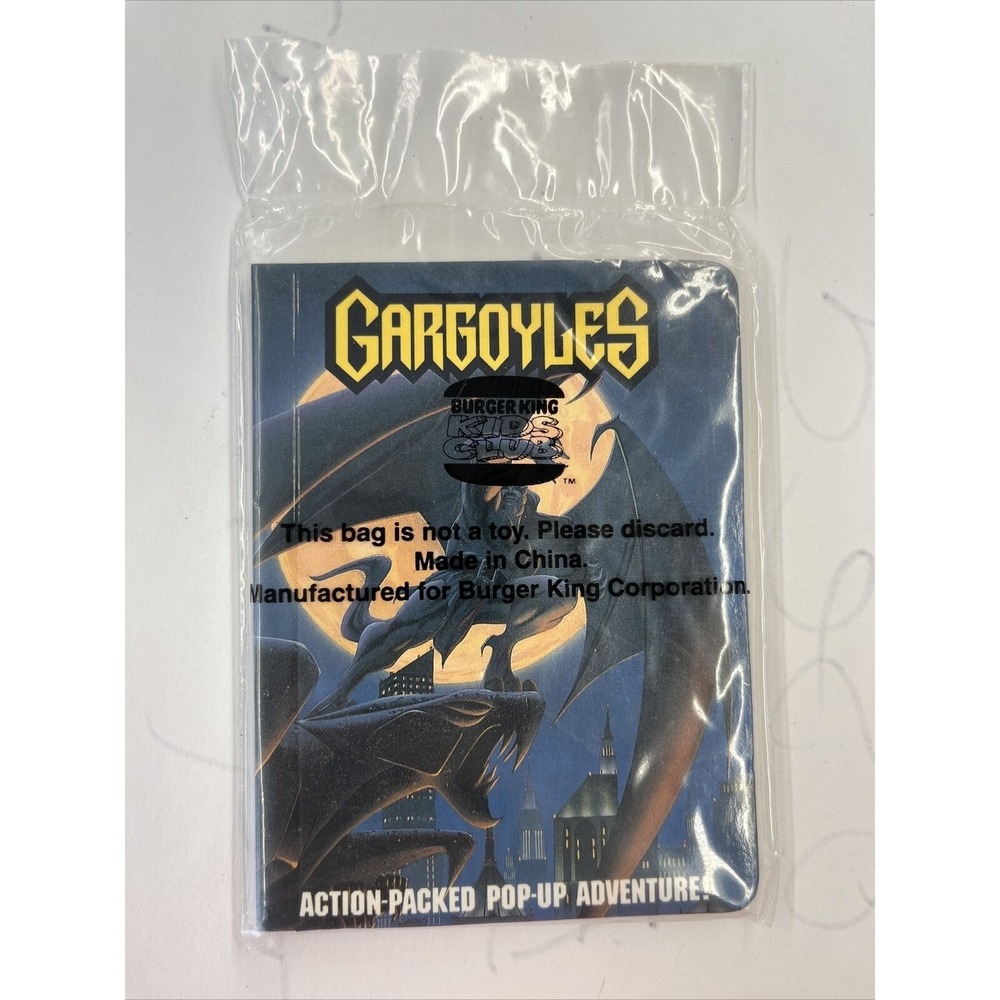 Burger King 1995 Gargoyles‎ 3-D Pop-up Adventure Book Sealed